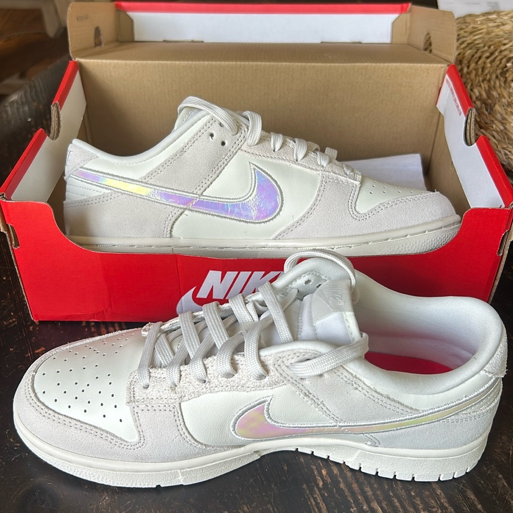 Nike women’s dunk low ‘Iridescent Swoosh’